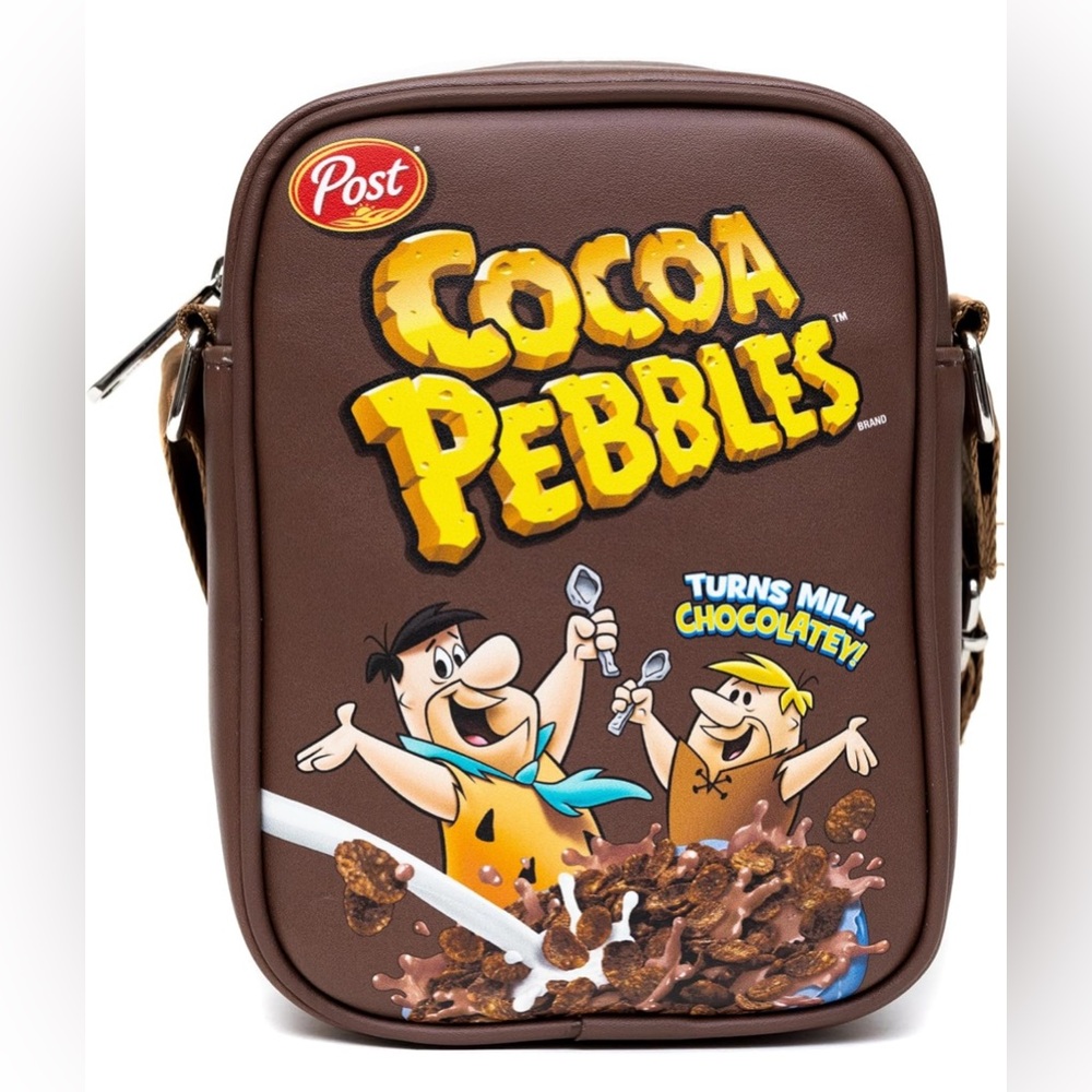 Buckle-Down Cocoa Pebbles Vegan Leather Crossbody Bag